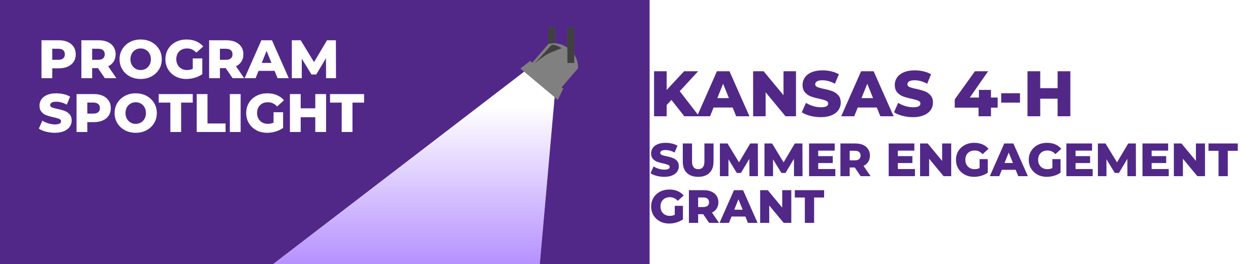 Program Spotlight.  Kansas 4-H Summer Engagement Grant