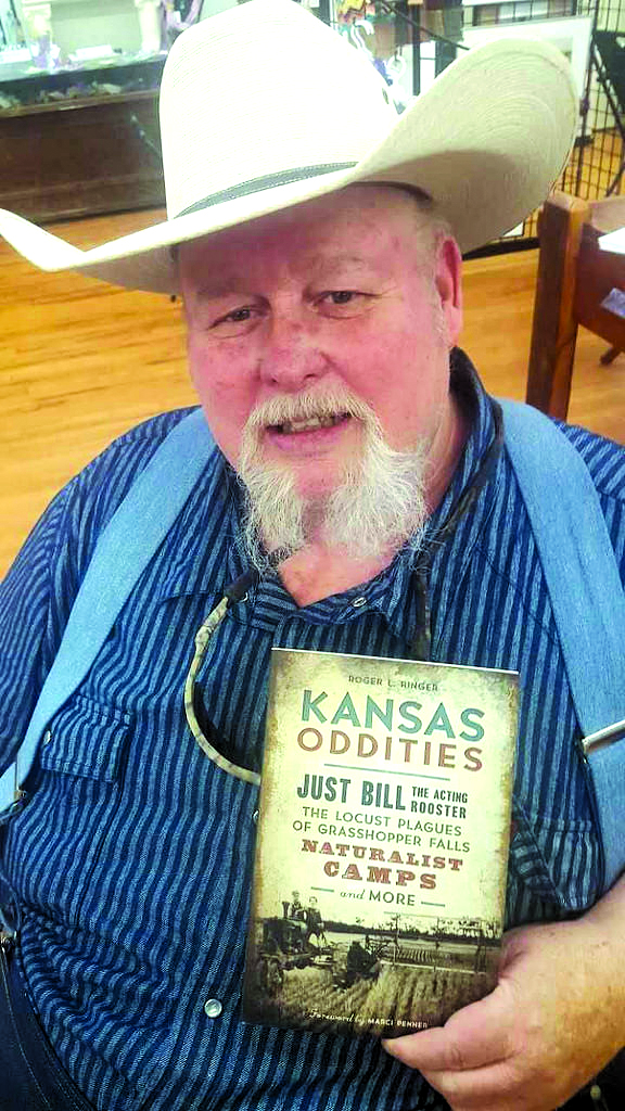 Roger Ringer is author of the book “Kansas Oddities – Just Bill the Acting Rooster, the Locust Plagues of Grasshopper Falls, Naturalist Camps and More.”