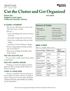 cut the clutter fact sheet