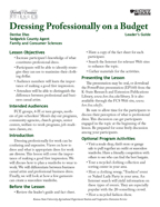 dressing professionally leaders guide
