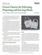 green choices fact sheet