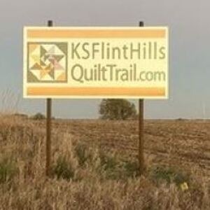 Kansas Flint Hills Quilt Trail sign