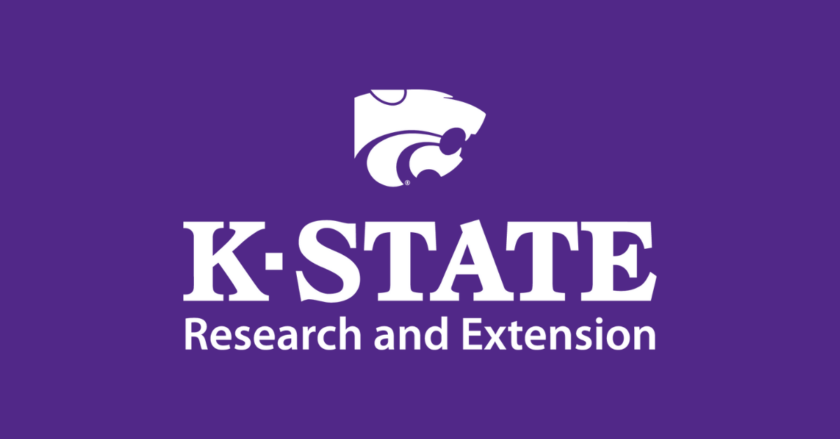 Purple graphic, K-State Research and Extension