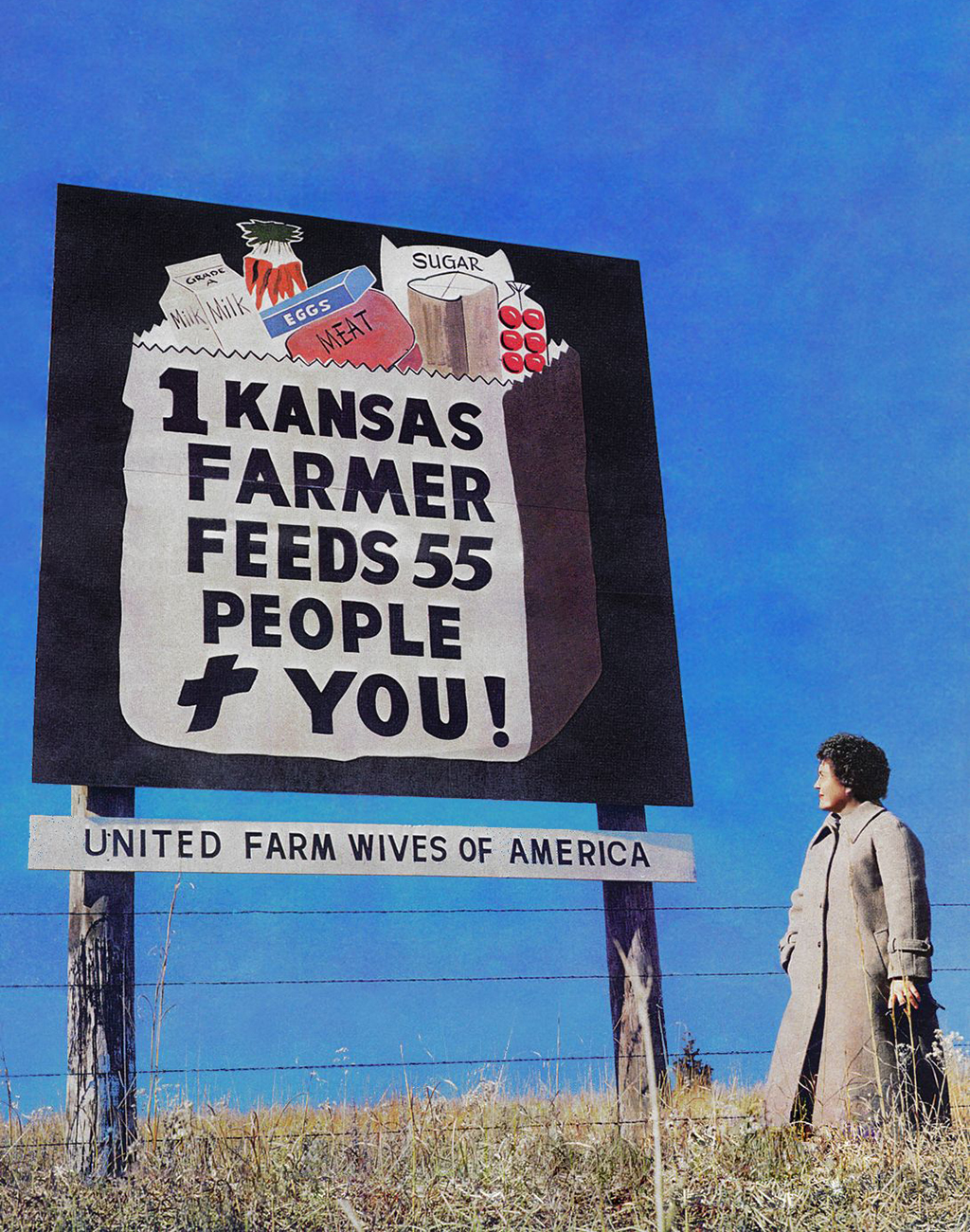 Jeanne Mertz with one of the first highway signs. Jeanne Mertz with one of the first highway signs.
