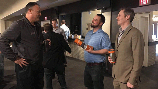 Men standing, One Million Cups, Kauffman Foundation Men standing, One Million Cups, Kauffman Foundation