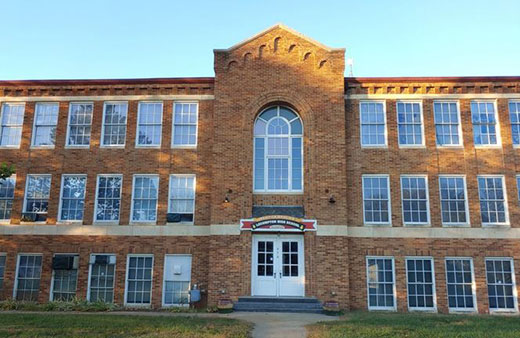 Building front, Lecompton recreation center Building front, Lecompton recreation center