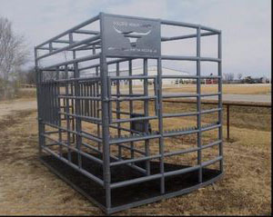 livestock chute, wide for large animals