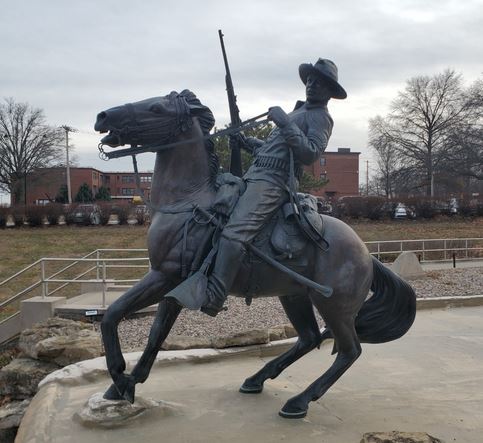 Statue, Buffalo Soldier, Fort Leavenworth Kansas