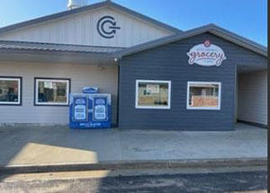 Store front, Axtell Community Grocery Store
