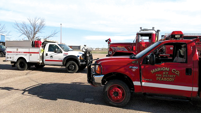 firefighting resources pre-positioned in sw Kansas