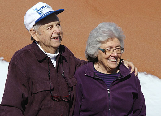Man and woman portrait, Larry and Virginia Kepley