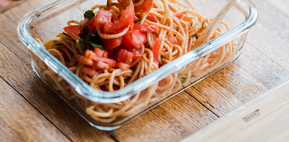 Casserole dish with pasta and vegetables Casserole dish with pasta and vegetables