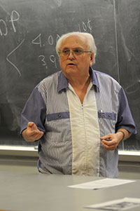 Barry Flinchbaugh teaching in classroom